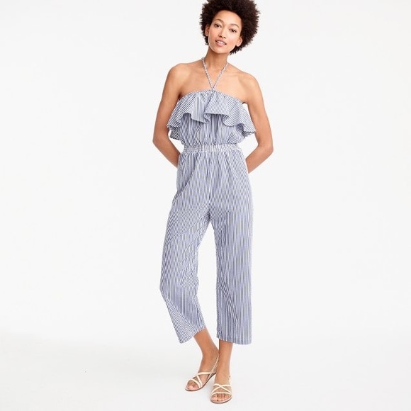 J. Crew Pants - J Crew Seersucker Jumpsuit